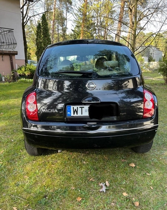 Nissan Micra cena 9999 przebieg: 143300, rok produkcji 2007 z Warszawa małe 121